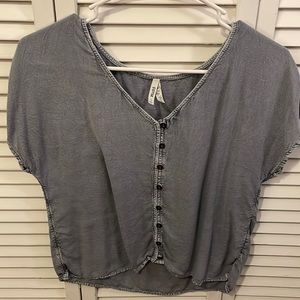 Mudd denim blouse